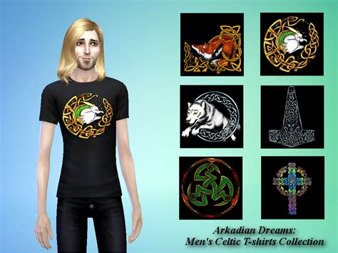 The Sims Resource Arkadian Dreams Celtic T Shirts For Men Collection