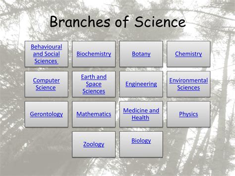 Ppt Branches Of Science Powerpoint Presentation Free Download Id