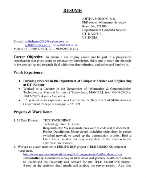 Experienced software engineer objective statements. Sample general career objective for resume ...