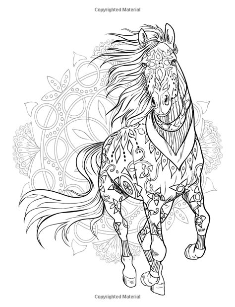 Caballo Horse Coloring Pages Mandala Coloring Pages C