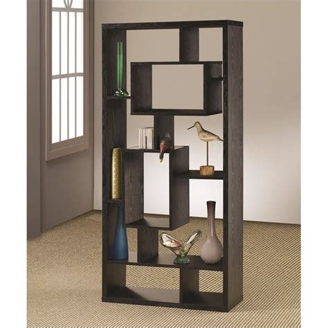 We will even show you how to build the actual craft crate too. Contemporary Asymmetrical Cube Bookcase Black Finish - 800262