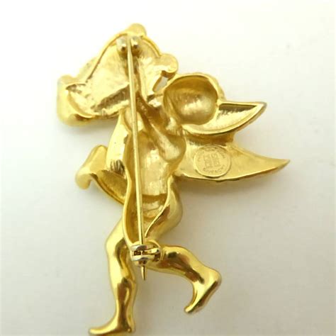 Vintage Signed Givenchy Angel Pin For Sale At 1stdibs