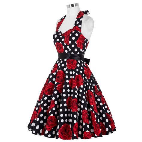 Belle Poque Audrey Hepburn Style Vintage Dresses Summer Plus Size Casual Party Robe Rockabilly