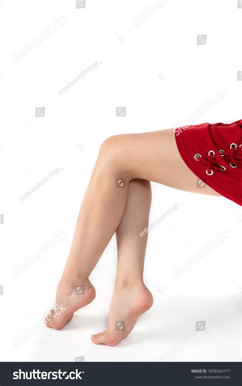 Closeup Naked Womans Legs Isolated On Stock Photo Shutterstock