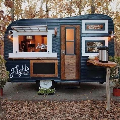 Vintage Caravan Converted Into A Coffee Truck Coffee Truck Food