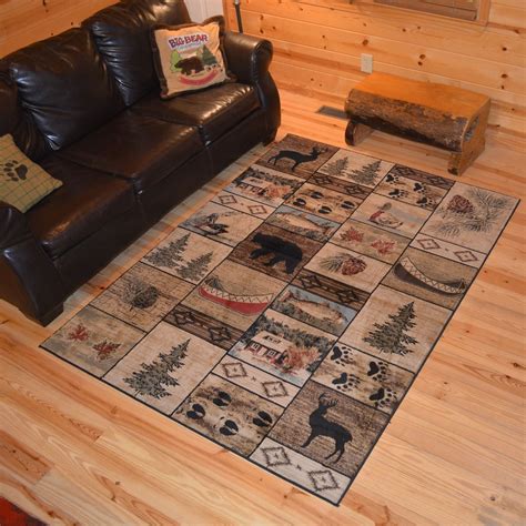 Maybe you would like to learn more about one of these? Rustic Lodge Bear Cabin Multicolor Polypropylene Panel ...