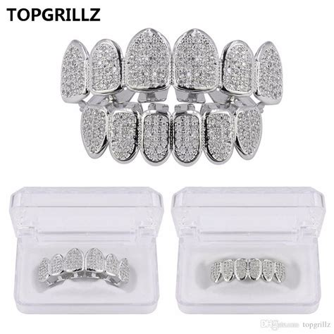Topgrillz Gold Color Plated Cz Micro Pave Exclusive Luxury Topandbottom