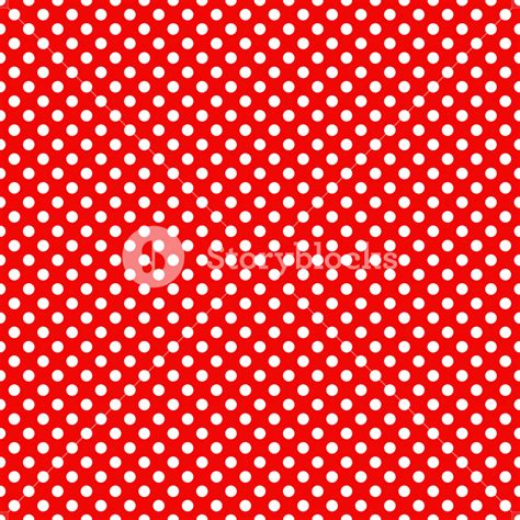 Mickey Mouse Pattern Of White Polka Dots On A Red Background Royalty