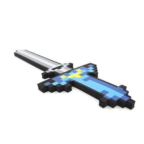 2017 New Arrival Minecraft Sword Toys New Minecraft Blue Sword Pickax