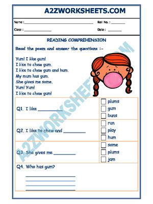 A leading website for english education. English Comprehension - 03 in 2020 | 2nd grade worksheets ...