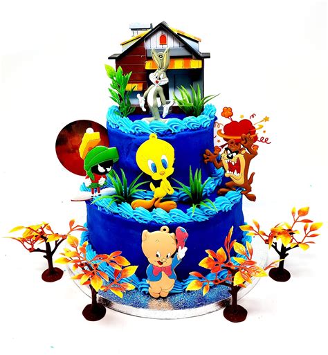 Buy Looney Tunes Cake Topper Birthday Cake Set Featuring Bugs Bunny