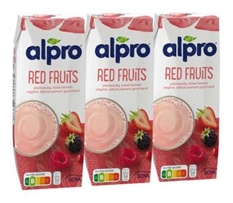 Alpro Soya Drink Rode Vruchten Brik 8x250ml 3 Pack