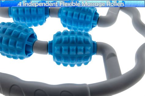 Quad Foam Roller Massager U Shaped 360° Deep Massage Ball Tool Muscle Fatique