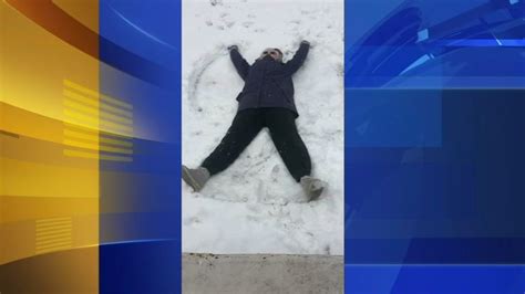 99 Year Old Snow Angel Maker Is Also A Real Life Rosie The Riveter
