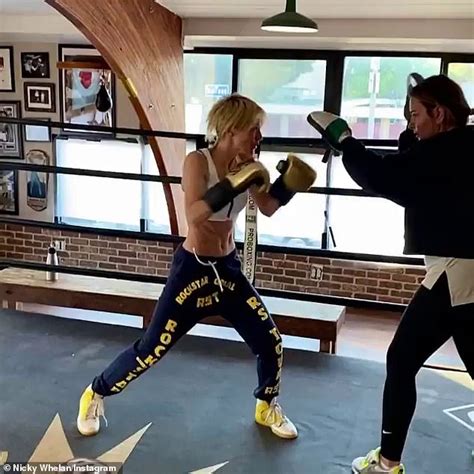 Neighbours Nicky Whelan Shows Off Boxing Skills In Exercise Video