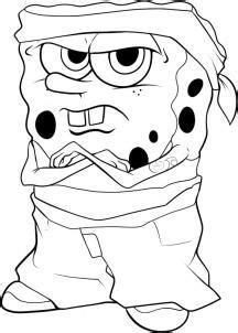 Spongebob coloring pages to print with free printable dinosaur. Gangster spongebob coloring pages in 2020 | Spongebob ...