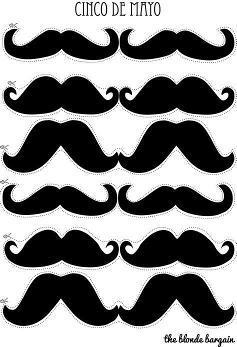 Printable Mustache Template Printable Word Searches