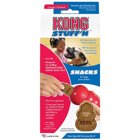 Kong Peanut Butter Snacks Large 11 Oz