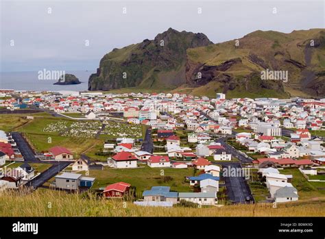 Heimaey Town On The Westman Islands Iceland Stock Photo Alamy