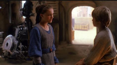The Blue Outfit And Grey Padmé Amidala Natalie Portman In Star Wars I