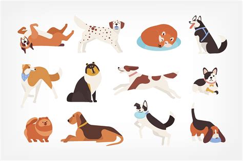 Cute Dogs Set By Good Studio On Creativemarket Brand Identity Design