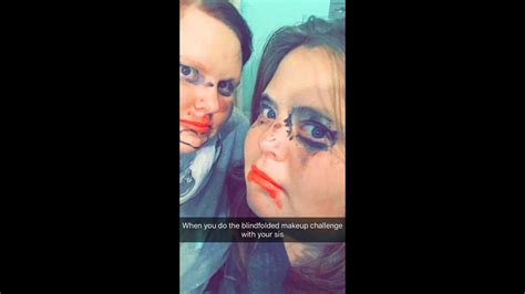 Blindfolded Makeup Challenge Ashley And Heather Youtube