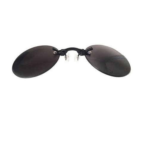Buy Retro Round Clip On Nose Sunglasses Matrix Morpheus Movie Rimless Sunglasses For Men Black