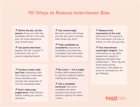 12 Ways To Avoid Interviewer Bias In Hiring Toggl Blog
