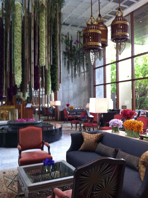 Mandarin Oriental Bangkok Lobby Restaurant Design Modern Restaurant Hotel Interiors Office