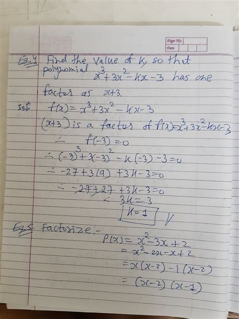 Parents should also be aware of where their child is at, and what they should be working on. Math grade 9th Chapter 2 Polynomial 27/04/20 Class work