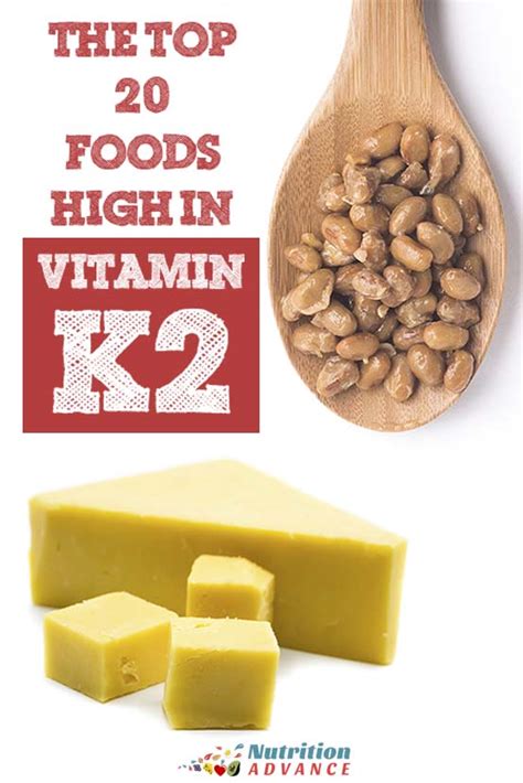 The Top 20 Foods High In Vitamin K2 Menaquinone Nutrition Advance