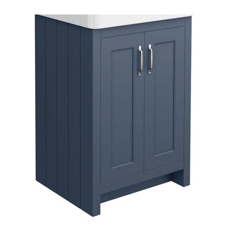Chatsworth 560mm Blue Vanity Cabinet Excluding Basin Victorian