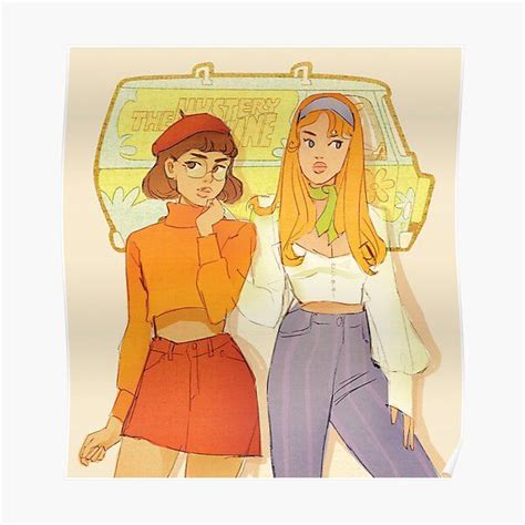 Mystery Solving Girls Poster For Sale By Tasia M S Character Design Daphne And Velma