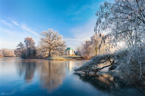 Frozen Lake Taken In Kassel Germany On A Beautiful And M Flickr