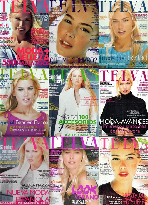 Telva Revista España Spanish Magazine Tapas Portadas Covers 90s 00s