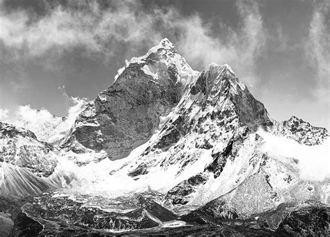Black And White Mountain Snow Wallpapers Top Free Black And White