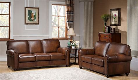 Royale Camel Brown Leather Living Room Set From Amax Leather Coleman