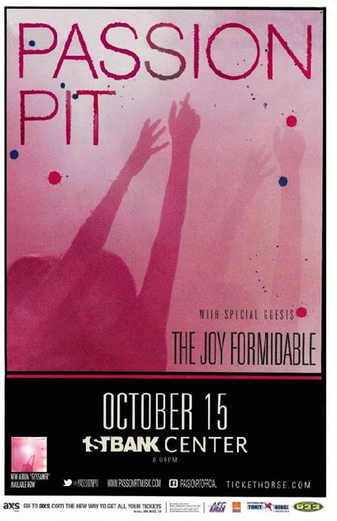 Passion Pit Broomfield 2013 Concert Poster Colorado Ebay