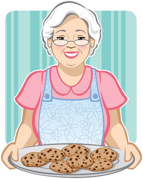 Grandma S Cookies Stock Vector Illustration Of Grandparent 12054326