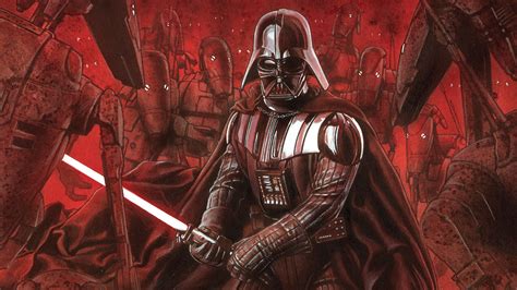 Download Battle Droid Star Wars Darth Vader Comic Star Wars Hd Wallpaper