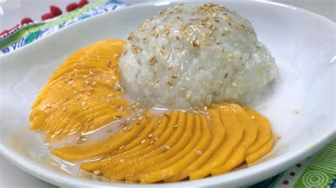 Sweet Sticky Rice With Mango Youtube