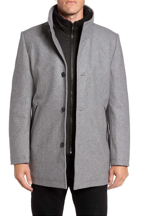 Main Image Vince Camuto Classic Wool Blend Car Coat With Inset Bib