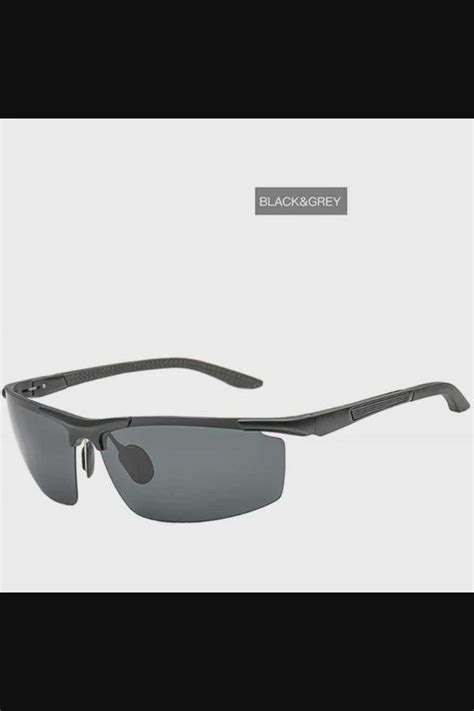 men s fashion polarized sport sunglasses with case half frame uv 400 protection for outdoor use