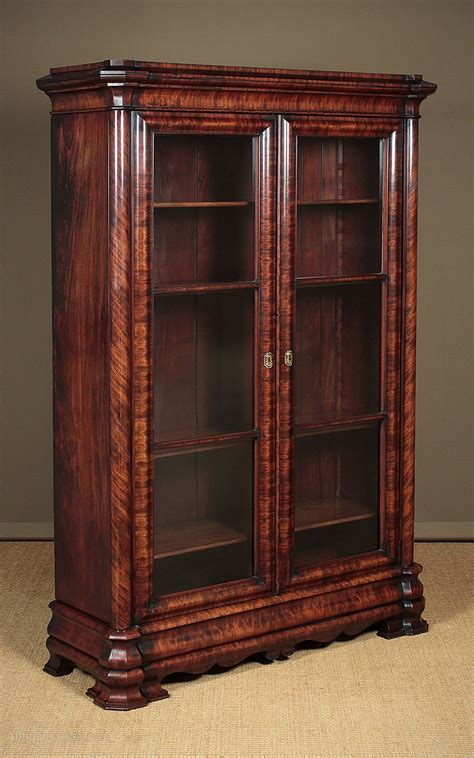 Vintage bookshelves & bookcases : Biedermeier Mahogany Bookcase C.1820. - Antiques Atlas