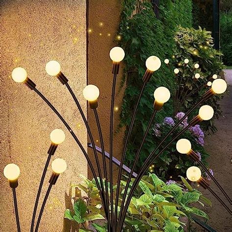 Glovios Lampes Solaires Exterieur Pi Ces Led Lumi Res Lucioles Pour Jardin Balcon Jardin