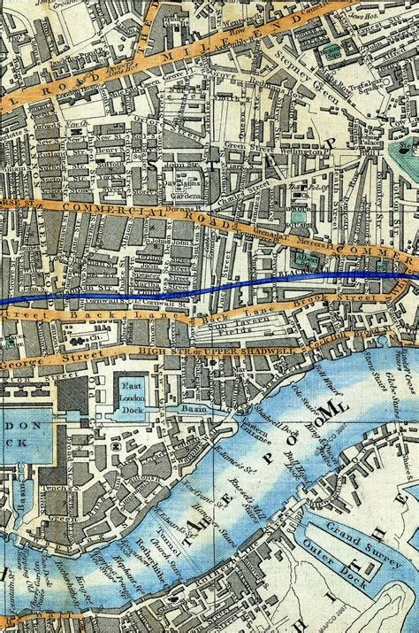 Map Of London 1851 Crosss London Guide