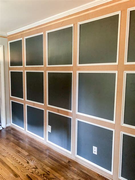 Diy Traditional Grid Molding Focal Wall Blesser House Focal Wall