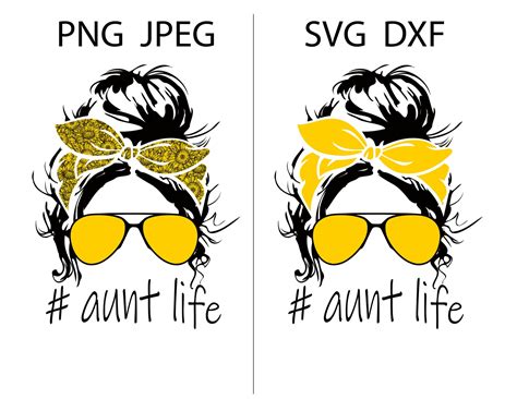 Aunt Svg Aunt Bundle Svg Aunt Clipart Design For Shirts Etsy