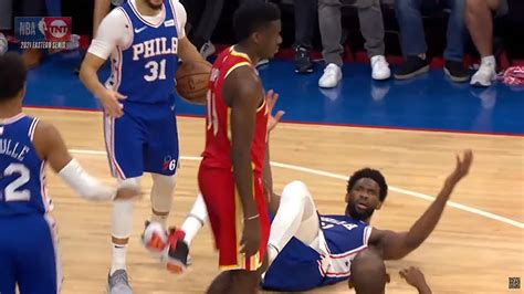 Joel Embiid With The Flop Of The Year Youtube