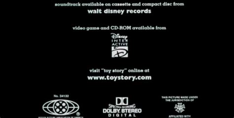 Image Disney Interactive Toy Story 1995 Ending Credits Logopng